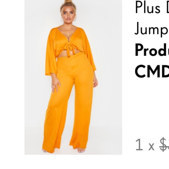PrettyLittleThing Pants - Batwing mustard jumpsuit